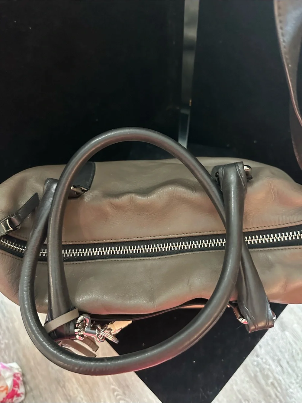 Coach #111 Legacy Colorblock leather Rory satchel